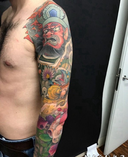 地狱判官，霸气判官与金鱼花臂纹身