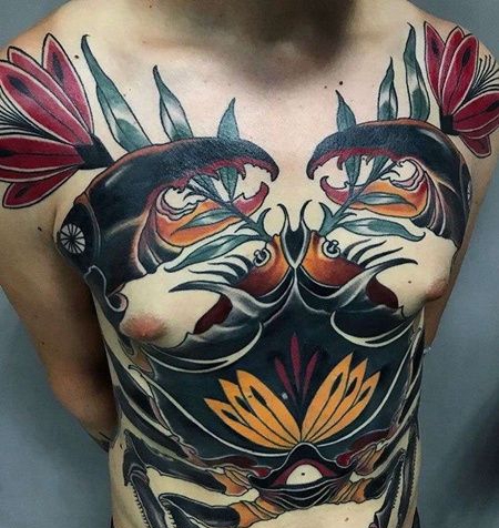 上半身前侧new school螃蟹