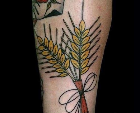 小腿外侧new school麦穗