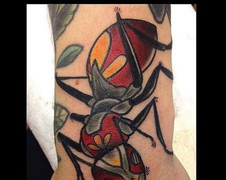 手臂外侧new school蚂蚁