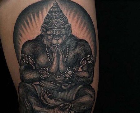 大腿外侧黑灰神兽