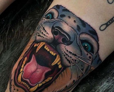 大腿前侧new school 虎