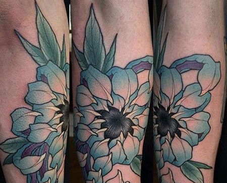 小臂包围new school花朵