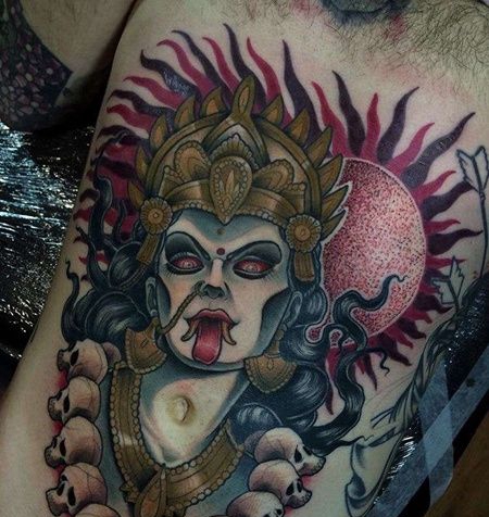 New school 女人 骷髅