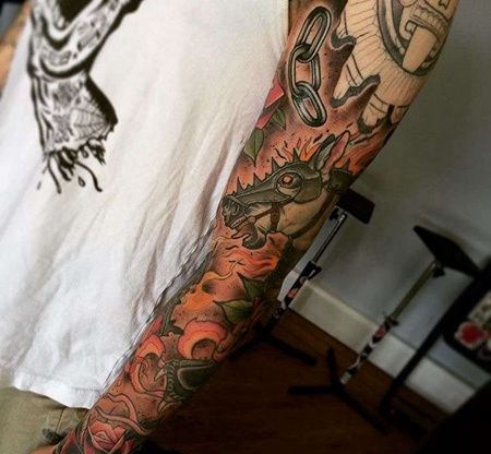 手臂包围new school马