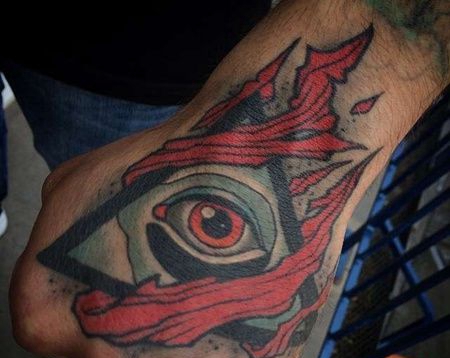 手背new school眼睛