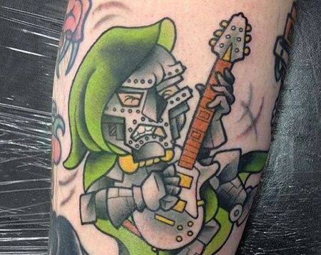 小臂内侧new school士兵 吉他