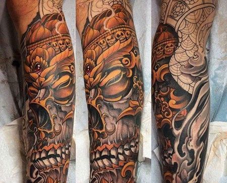 小腿包腿新传统骷髅