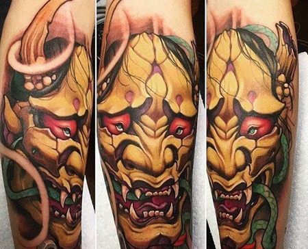 小臂内侧日式传统鬼怪