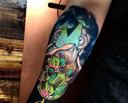 小臂包围new school星空与山