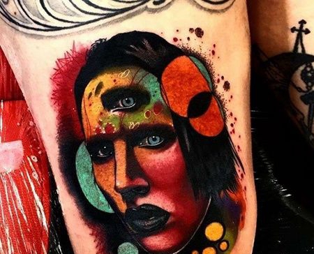 大腿外侧new school人像