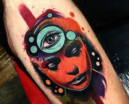 小腿外侧 new school人物与眼睛