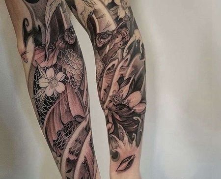 手臂包围传统鱼