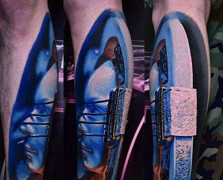 小腿包围新传统人像