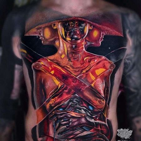 腹部新传统抽象人物