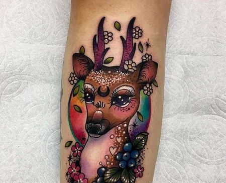 小臂内侧new school鹿