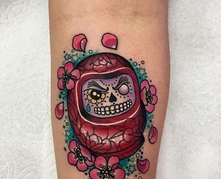 小臂外侧new school日式达摩