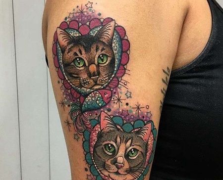 大臂外侧new school猫