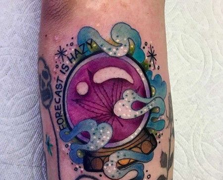 小臂外侧new school水晶球