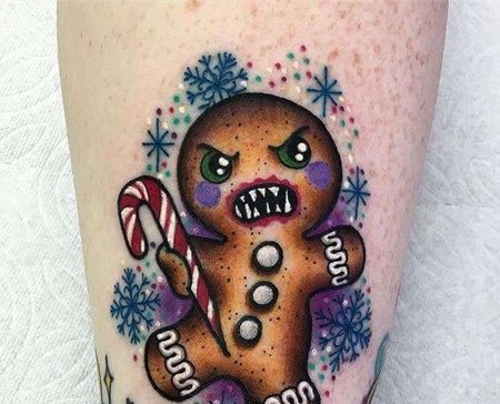 小臂外侧new school姜饼人