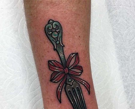 小臂内侧new school叉子