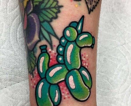 小臂外侧new school气球