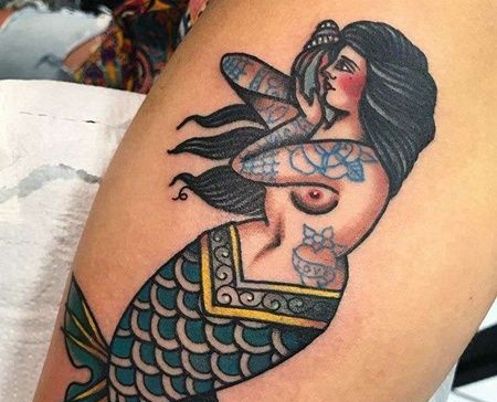 腿部old school人鱼