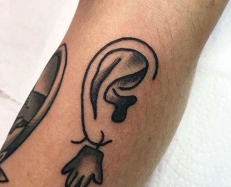 小臂内侧old school 耳朵