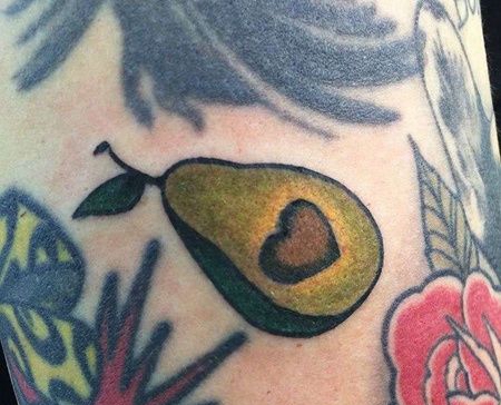 手臂内侧 old school 牛油果