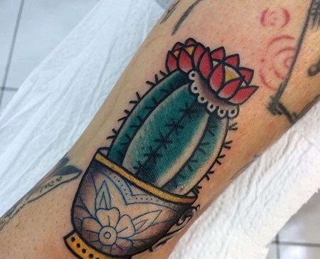 手臂外侧old school仙人球