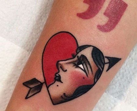 小臂内侧old school女人