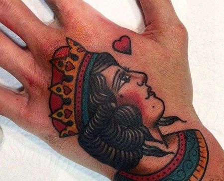 手背old school女人