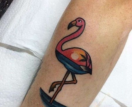 小臂外侧old school鹤