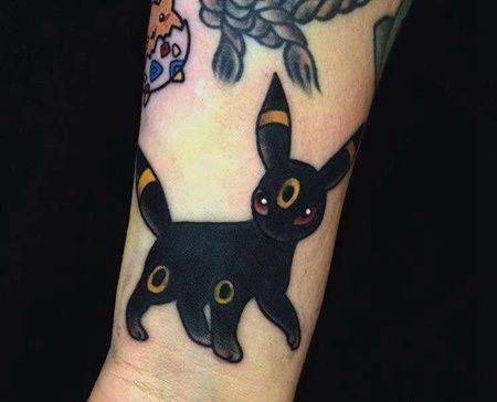 小臂内侧new school卡通 猫