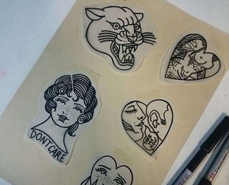 old school女人 心 豹