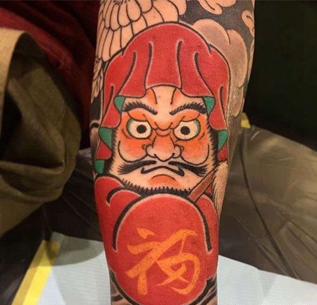 手臂内侧日式传统人物