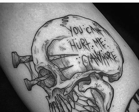 小臂内侧点刺骷髅