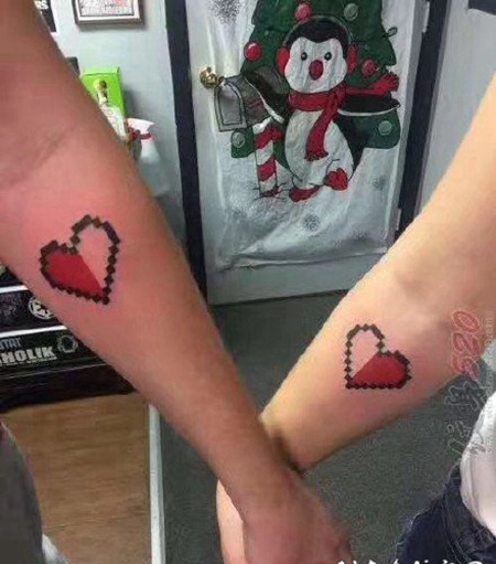 情侣小纹身 1漂亮的情侣小刺青作品