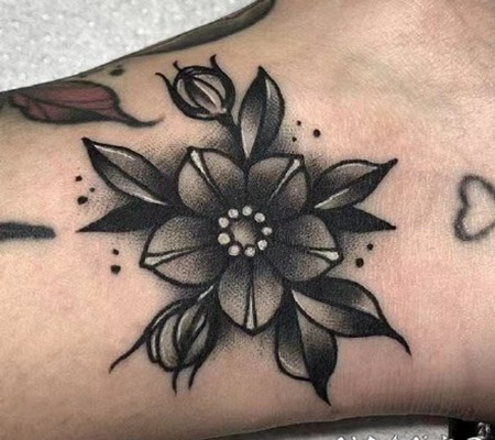 樱花纹身 小清新粉色樱花sakula纹身作品