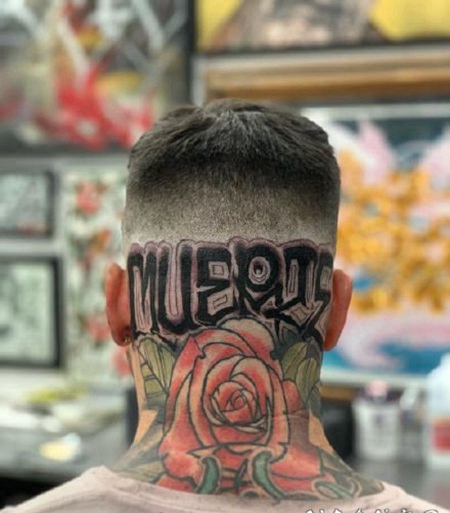 好看的涂鸦花体字纹身图片作品