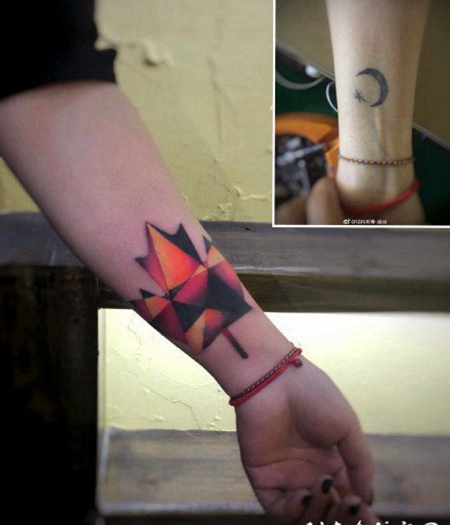 纹身遮盖 遮盖老旧纹身的作品赏析