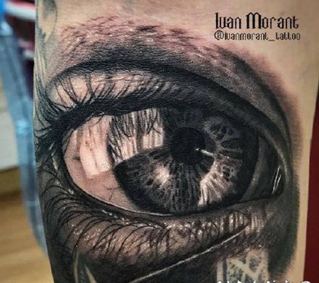 眼睛纹身 超逼真的写实眼3d睛纹身图案