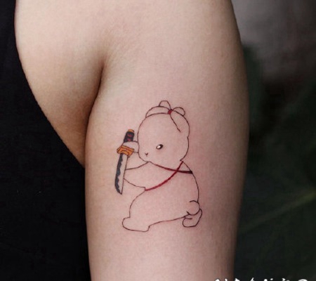萌兔纹身 萌萌哒的小兔子纹身图案作品