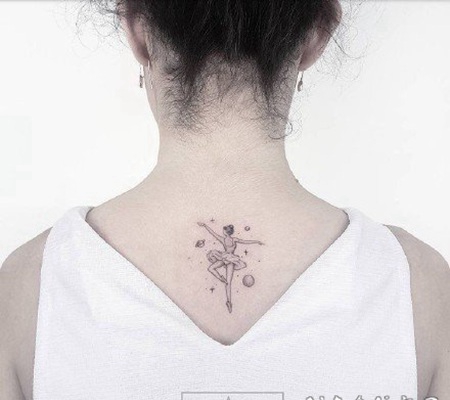 芭蕾舞者主题的1舞蹈纹身图案