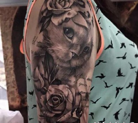 铲屎官专属的猫纹身图案