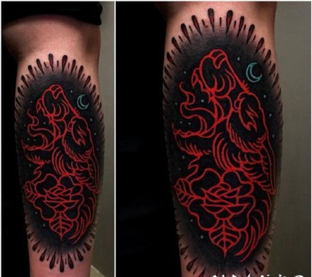 反色纹身的作品图片赏析