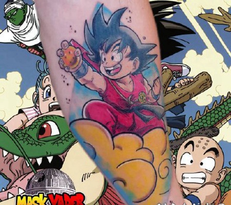 七龙珠纹身 动漫七龙珠主题的纹身图案素材
