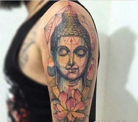 佛像纹身 好看的佛像主题的纹身作品图案