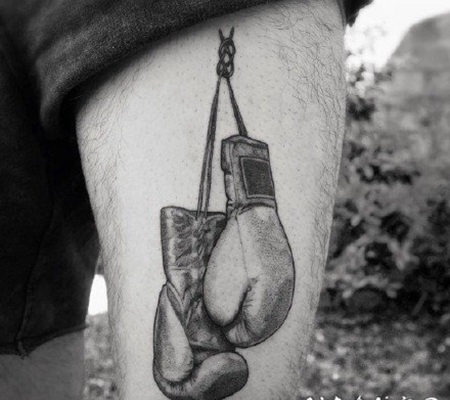 拳击纹身 创意拳击主题的纹身图案素材