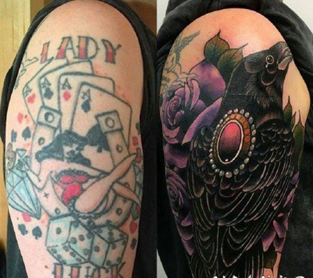 纹身遮盖 颠覆的纹身遮盖作品赏析